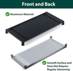 Upgraded Aluminum WB31X24738 WB31X49806 Griddle Replacement Parts for GE Gas Stove Non-stick Appliance Griddles 19.5’’ x 9’’ GE JGBS66REKSS JGBS66REK3SS 30In Center Range Cooktop Griddle Pan Plate
