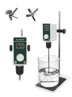 OS-15S Digital Overhead Stirrer 20L(H₂O) Lab Stirrer Flat-Base Stainless Steel Stand & 2 Stirring Paddles | 100-1500RPM,20000 mPas,Timing 1min-24h
