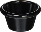 Winco Plain Ramekins, 3-Ounce, Black