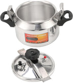 Asixxsix Asixxsix Aluminum Pressure Cooker, Explosion Proof Large Capacity Pressure Canner, Stovetop Cooker with Compound Bottom Easy Open Close for Gas Electric Flat Top Stoves (9L) (9L)