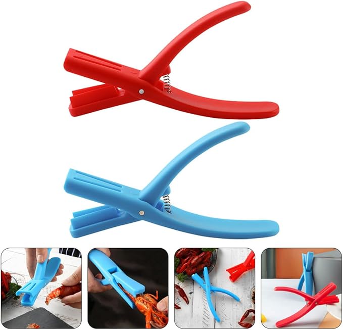 Luxshiny 2pcs Crawfish Peeler and Shrimp Sheller Tool Set, Household Seafood Shelling Device with Ergonomic Handle for Easy Crayfish and Shrimp Shell Removal, Kitchen Specialty Gadget