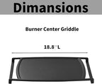 Allstare 316499900 Griddle Replacement for Frigidaire Stove Top Parts Cast Iron Center Griddle Plate 18.8" x 9.3'' BGGF3042KFC FGGF3054MFC Frigidaire Gas Range Parts Flat Top Pan 1 Pack