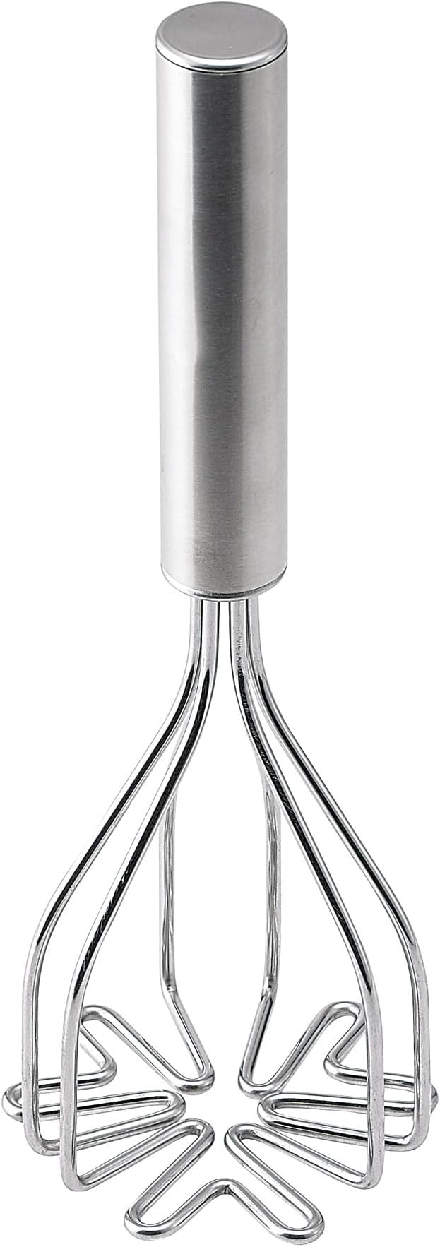HIC Kitchen 2-In-1 Mix N’Masher Potato Masher, 18/8 Stainless Steel, For Potatoes, Vegetables, Fruits, Guacamole, Baby Food, And Eggs