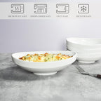 Au Gratin Baking Dishes 7'' x 4'', 12 OZ Ceramic Oval Baking Dish for Single Serving, Individual Casserole Dishes Oven Safe, Set of 4 Oval serving bowl for food, Side Dishes, Salad, Pasta