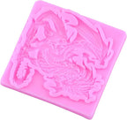 Dragon Silicone Mold Flying Dragon Fondant Molds For Cake Decoration Cupcake Topper Chocolate Candy Polymer Clay Gum Paste Set Of 4