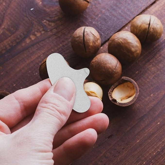 Totority 30pcs Iron Macadamia Nut Opener Sheller Tool Nut Splitter for Home Use Sturdy Nutcracker Specialty Kitchen Gadget