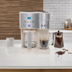 Cuisinart Single Serve + 12 Cup Coffee Maker, Offers 3-Sizes: 6-Ounces, 8-Ounces and 10-Ounces, Cream, SS-15P1CRM