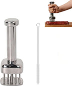 Meat Tenderizer Tool 304 Stainless Steel, Upgraded 28 Needles Desigh, Retractable Safety Guard, for Tenderizing Beef, Turkey, Chicken, Steak, Dishwasher Safe