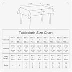 BALCONY & FALCON Rectangle Tablecloth 47" x 63" Washable Wrinkle Resistant and Water Proof Table cloth, Decorative Linen Fabric Tablecloths for Dining, Parties, Kitchen, Wedding and Outdoor Use, Brown