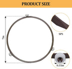 Microwave Turntable Ring Replacement 7-Inch Microwave Oven Spinner Replacement Parts with 3 Smooth Rollers Universal Fit for Most Microwaves