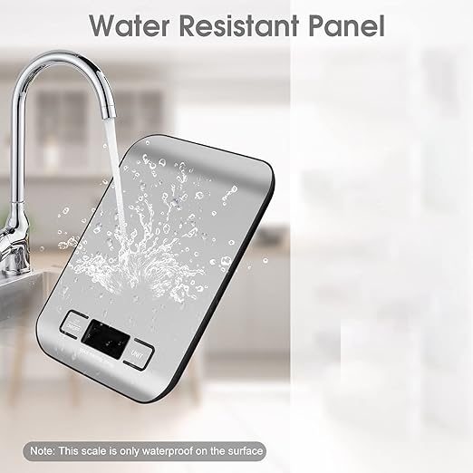 Digital Shipping Scale,Stainless Steel Panel, Accurate Portable Postal Scale for Packages, Small Business,Kitchen, Food, Handmade, Liquids, and Boutique (Silver Black Rechargeable(10kg/1g))