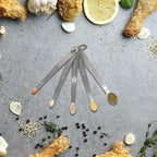 5PCS 1/64 Teaspoon(1/64tsp, 0.08ml, Drop) Single Tiny Measuring Spoon, Small Individual Stainless Steel Measure Spoons Only