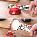 zengxiaoyun® Master Jar & Bottle Opener, Adjustable Multifunctional Stainless Steel Can Opener Jar Lid Gripper, Manual,Kitchen Accessories (2PCS)