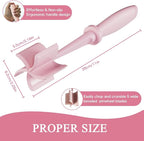 2 Pack Meat Chopper, 5 Curve Blades Ground Beef Masher, Heat Resistant Meat Masher Tool for Hamburger Meat, Ground Beef, Turkey and More