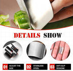 Stainless Steel Finger Hand Protector, 2025 New Finger Guard Protector Finger Guards for Cutting Food, Premium Slicing Tool Finger Protector Kitchen Tools for Chopping Vegetables Meat (2)