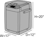 Covermates Keepsakes - Bread Maker Cover - Dust Protection - Stain Resistant - Washable - Appliance Cover, Black