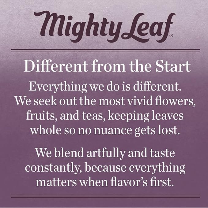 Mighty Leaf Tea, Organic Matcha Green Tea Singles - 1 Box of 12 Single Serve Packets, 100% Japanese Matcha, Unsweetened