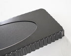 Tosnail 2 Pack 14" x 5.75" Non-Stick Quiche Pan Tart Pan with Removeable Bottom Rectangular Pie Baking Pan