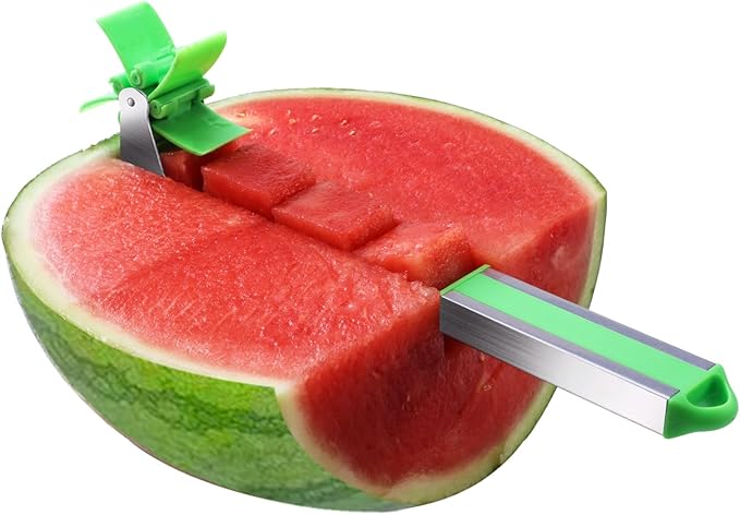 Watermelon Slicer Cutter - Stainless Steel Knife Corer Fruit Vegetable Tools Kitchen Gadgets with Melon Baller Scoop Extra