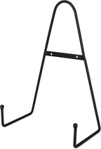 Milltown Merchants™ Metal Display Stand - Free Standing or Wall Mounted Decorative Plate Holder - Versatile Plate Hanger Stand - Black Metal Plate Stand - (1 Pack, X-Large)