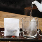 TamBee Tea Bags Disposable Tea Filter Bags Tea infusers Empty Muslin Drawstring Seal Filter Drawstring Herb Loose Tea Bag 400 Pack (400, 2.76" x 1.97")