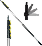 DOCA Telescoping Pole 7-30 Ft - Extension Pole for Cleaning, Feather Duster, Window Washing Kit, Paint Roller, Window Squeegee - High Reach Extendable Kit for Indoor & Outdoor - Pole Only