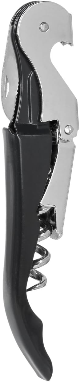 Thirsty Rhino Anggur Double Hinged Waiter's Corkscrew (Set of 4) (Black)