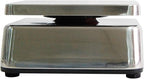VisionTechShop TVS Portion Control Stainless Steel Washdown Scale, Lb/Oz/Kg/g Switchable, Low Profile Design, 60lb Capacity, 0.01lb Readability, Single Display, NTEP Legal for Trade, NSF Certified