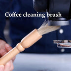 Wooden Manual Coffee Grinder Vintage Style Hand Coffee Mill Burr Coffee Grinder with Ceramic Hand Crank,Wooden Manual Coffee Grinder Cleaning Brush (Dark Brown Upgraded Version)