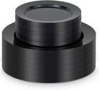 BESTVIP 100PCS Black Plastic Plates, Disposable Party Plates with 50 Dinner Plates and 50 Dessert Plates, Plastic Plates for Party, Wedding Birthday and Halloween (Black, 100PCS)