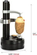 Starfrit Rotato Express Electric Peeler - 2 Spare Blades - Safe & Easy to Use - Effortlessly Peels Vegetables and Fruit