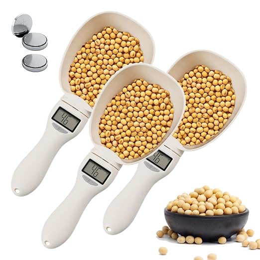 Digital Measuring Spoon Scale, Accurate Electronic Measuring Spoon with Conversion, Household Digital Measure Cup Scale with LED Display, Kitchen Food Scale Scoop for Weighing Baking Cooking (3)
