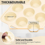 Silicone Muffin Pan Set：3Pcs Silicone Cupcake Molds for Baking Metal Frame - Nonstick Jumbo Muffin Pan - Mini Cupcake Tin - Regular Tray For English Blueberry Chocolate Egg Bites - Baker Lovers
