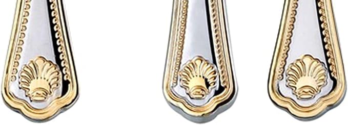 75-Pc Luxury Flatware Set for 12 w/Storage Case 24K Gold Premium Dining Cutlery Service - 18/10 Surgical Stainless Steel Silverware Hostess Serving Set in a Chest