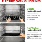 2 Pack Large Thick Heavy Duty Non Stick Teflon Oven Liners Mat, 17"x 25" BPA and PFOA Free, for Bottom of Electric Oven Gas Stove and Microwave Charcoal or Gas Grills