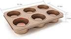 Ruilogod Casa-J Bakeware Popover Pans 6 Cup Nonstick Stainless Steel Champagne (id: aba 30a 392 3bc a99