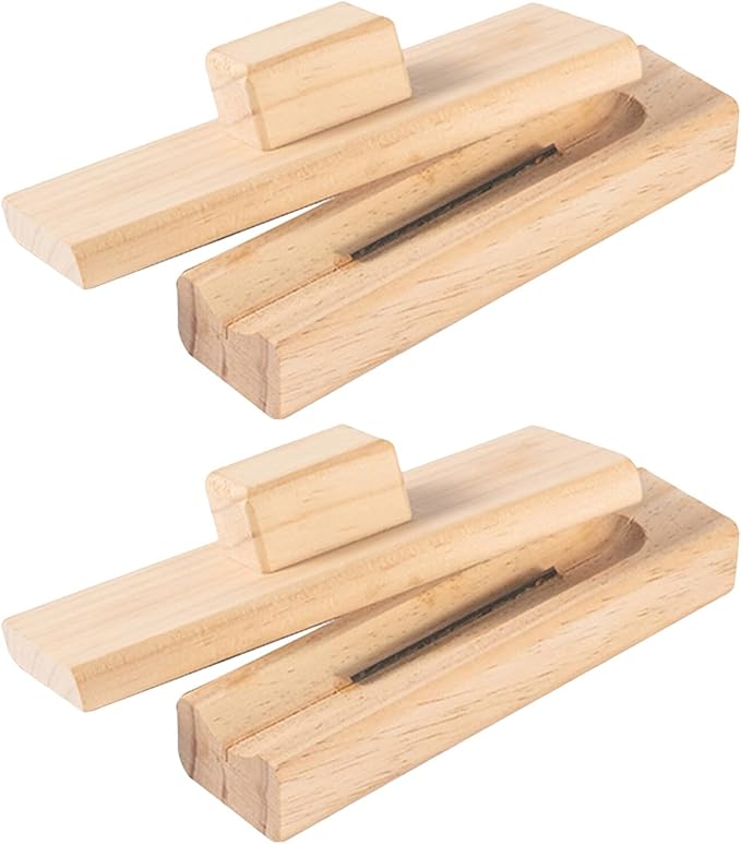 minkissy Wooden Chestnut Opener Tool Set, Non-slip Handle Nutcracker and Peeling Gadget for Chestnuts, Walnuts, and Lotus Seeds, Lightweight Specialty Kitchen Utensil for Home