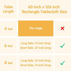 BRILLMAX 6 Pack Hunter Green Tablecloths for 8 Foot Rectangle Tables 60 x 126 Inch - 8ft Rectangular Bulk Linen Polyester Fabric Washable Cloth Cover for Wedding Reception Banquet Birthday Party