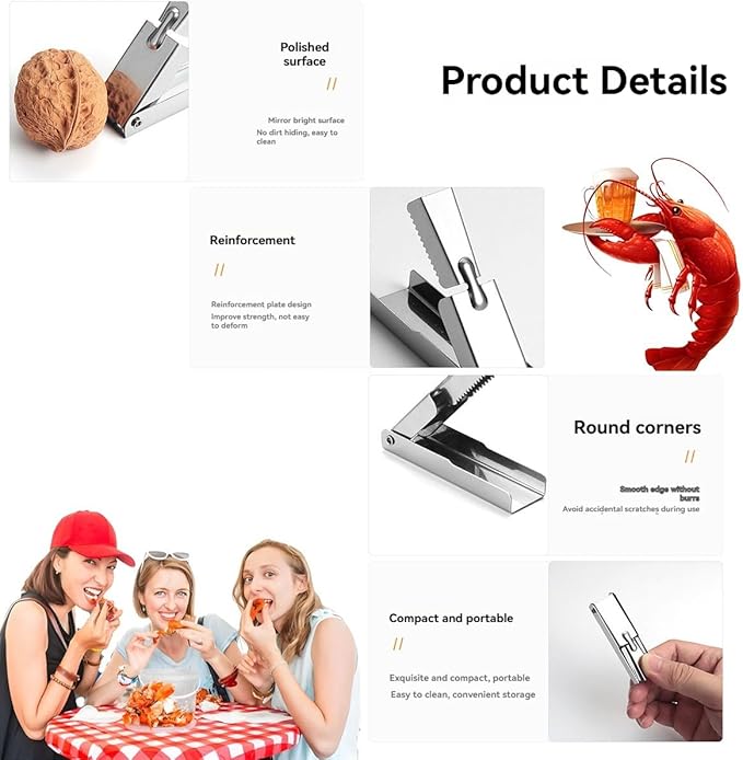 Crawfish Peeler Tool, Crawfish Tail Remover Tool, Crawfish Tool, Efficient Crayfish Shelling Device, Shrimp Peeler Kitchen Gadgets Sheller Tool (5pcs)