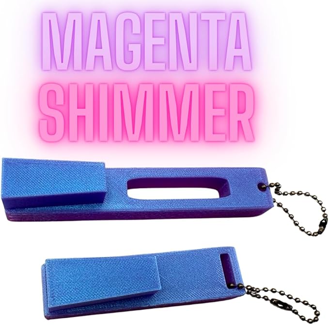 Hydro Style Tumbler Opening Tool, Plastic Lid Removal Tool with Chain and Handle Clip (Magenta Shimmer)
