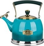 Tea Kettle Stainless Steel Teapot, Stainless Steel Teakettle for Stove Top with Heat Proof Ergonomic Handle 3.0 Quart