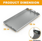 Upgrade Flat Top Griddle Insert for Blackstone 36 Inch Tabletop Griddle Powder Coated Steel Grill Cooking Plate Replacement Parts w/Rear Grease System for 1565 1554 1560 1803 1818 1820 1825 1836 1841