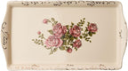 YOLIFE Ceramic Rose Serving Tray, Decorative Platter for Tea Party - 13.5 inch