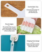 White Creative Kitchen Triple Meatball Maker, Meat Ball Scoop with Cutting Spade Ball Maker, None-Stick Meatball Maker Melon Ballers Fruit and Vegetable Tools Kitchen Utensils and Gadgets