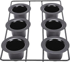 AUNMAS Carbon Steel Popover Pan, 6 Cavity Deep Nonstick Pudding Popover Muffin Cupcake Pan Bakeware for Home Cake Shop Oven Baking