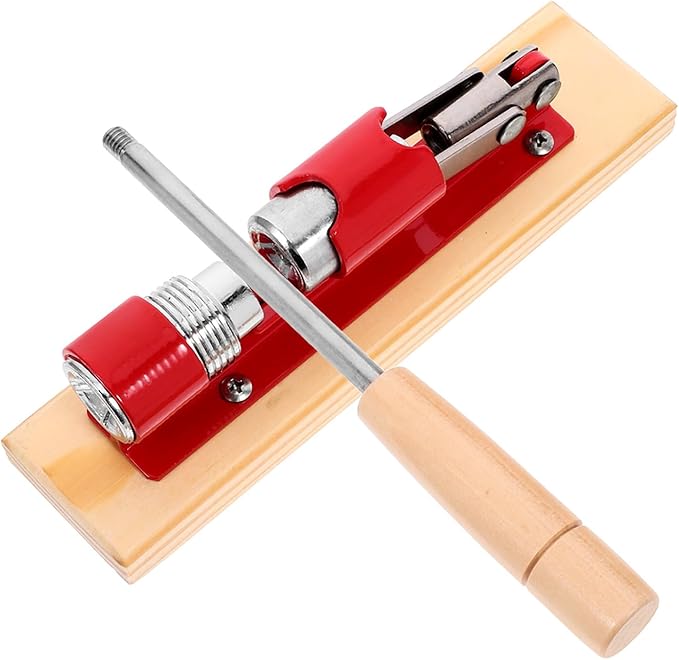 UKCOCO Mechanical Walnut Nutcracker Tool Multi-function Walnut Opener Plier with Red Handle Household Nut Shell Opener and Nuts Kitchen Specialty Gadget for Easy Shell Breaking
