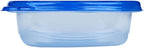 Glad GladWare Entree Food Storage Containers with Lids, Medium Square BPA Free Plastic for Meal Prep and Lunches, Lock Tight Seal, Microwave and Dishwasher Safe, 25 Oz, 5 Count - 2 Pack
