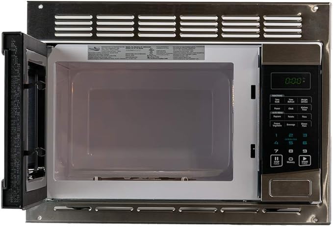 Tough Grade 1.0 Cu ft Stainless Steel MIcrowave with trim Kit | 900W | Multi-Section Cooking | Defrost | Child Lock