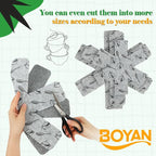 BOYAN Pot and Pan Protectors, Thicker Felt Pot Protectors for Stacking, Set of 12 & 3 Different Sizes, Cookware Accessories, Pan Separators for Stacking Skillet Ceramic Saucepan Glassware