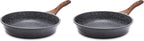 SENSARTE Nonstick Frying Pan Skillet, Swiss Granite Coating Omelette Pan, Healthy Stone Cookware Chef's Pan, PFOA Free (8/9.5/10/11/12.5 Inch) (10 Inch) (Pack of 2)